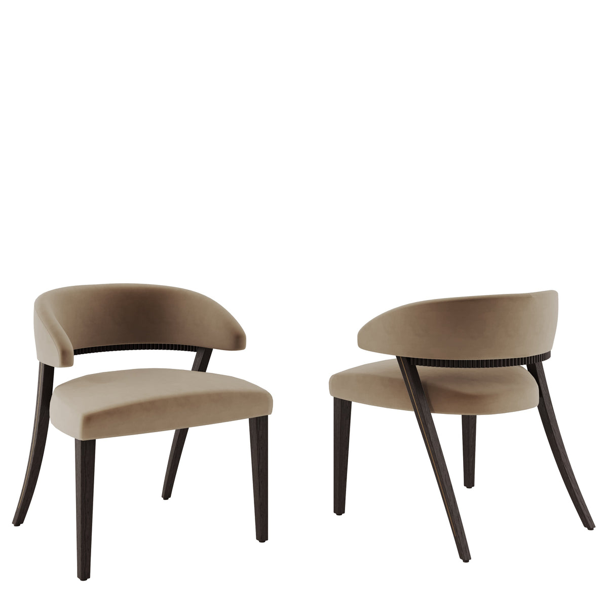 Rachel Dining Chair in Mushroom