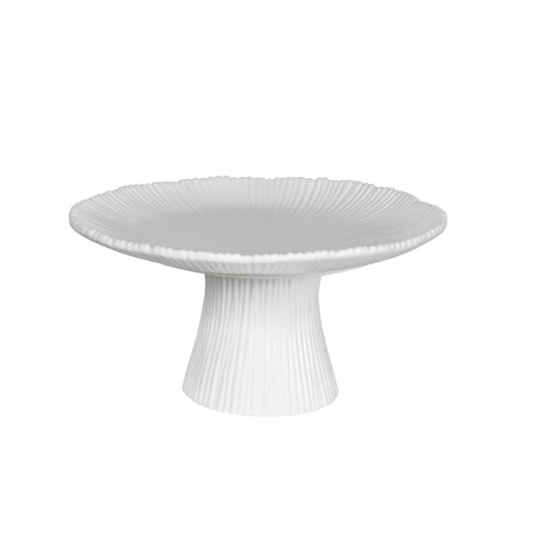 Ceramic White Cake Stand