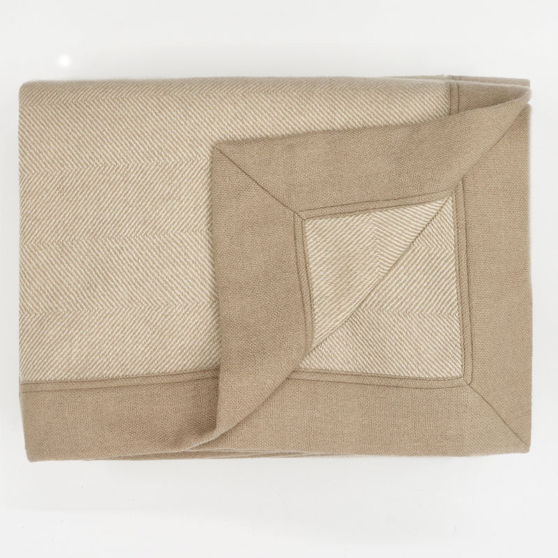 Sand Cashmere Bed Throw