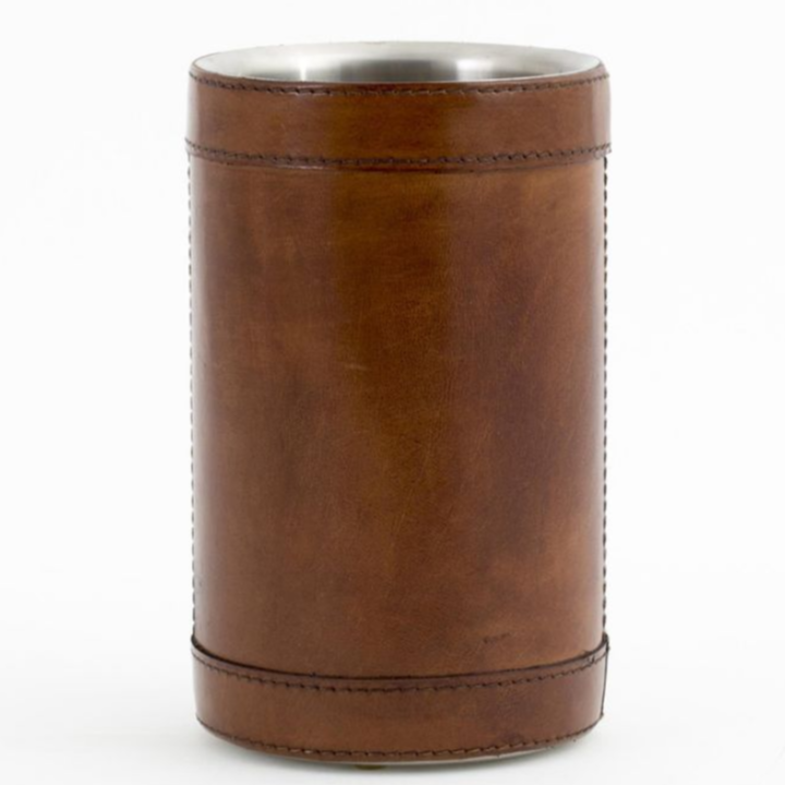Brown Leather Manhattan Bottle Holder