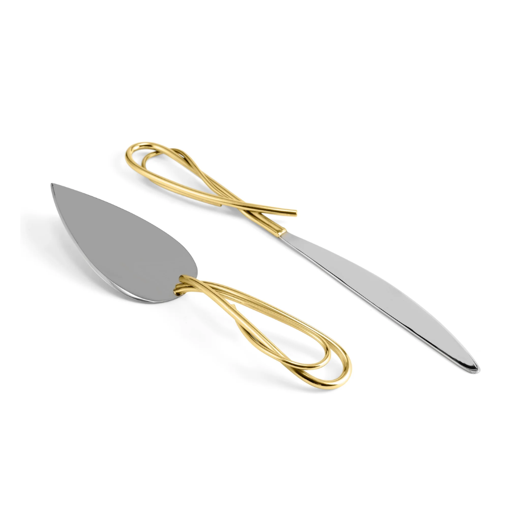 Calla Lily Cake Knife and Server Set