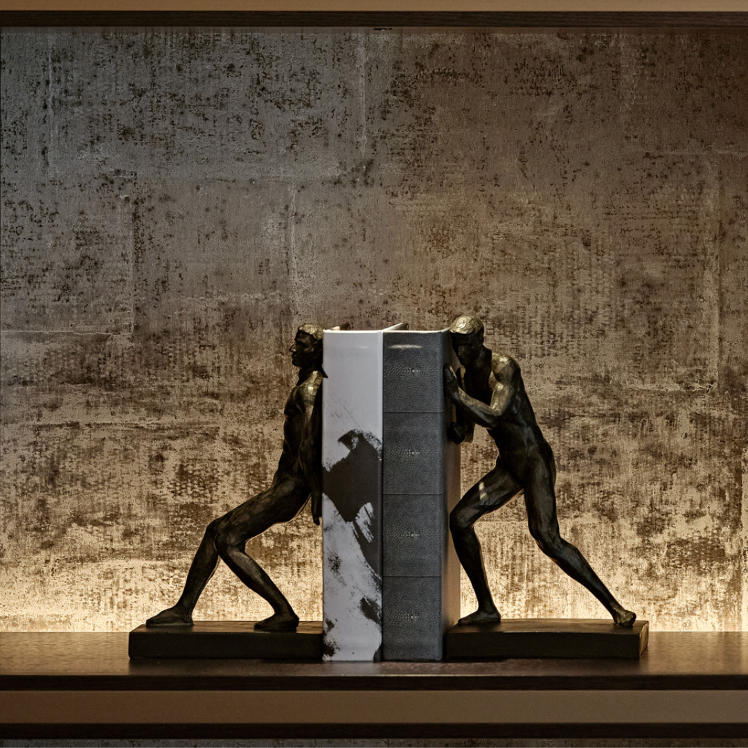 Bookends Push and Pull Men