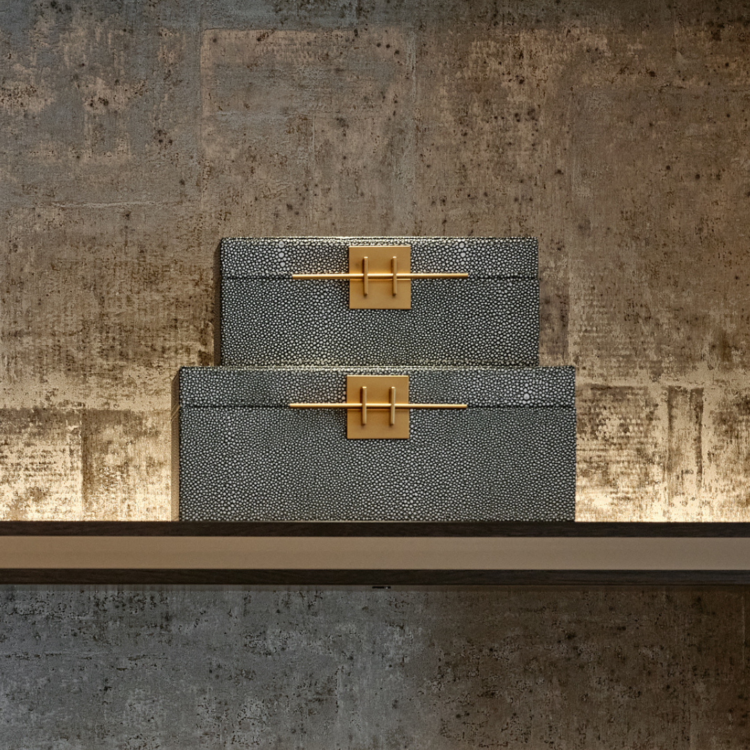 Faux Shagreen Box Set