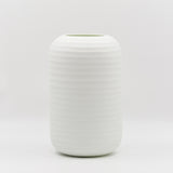 White Glass Cylinder Vase Large