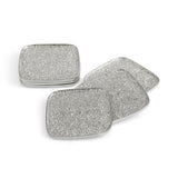 Michael Aram Silver Shagreen Coaster Set of 6