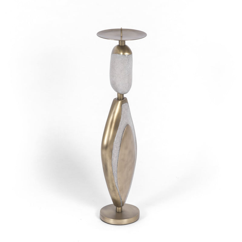 Cream Shagreen Candle Base