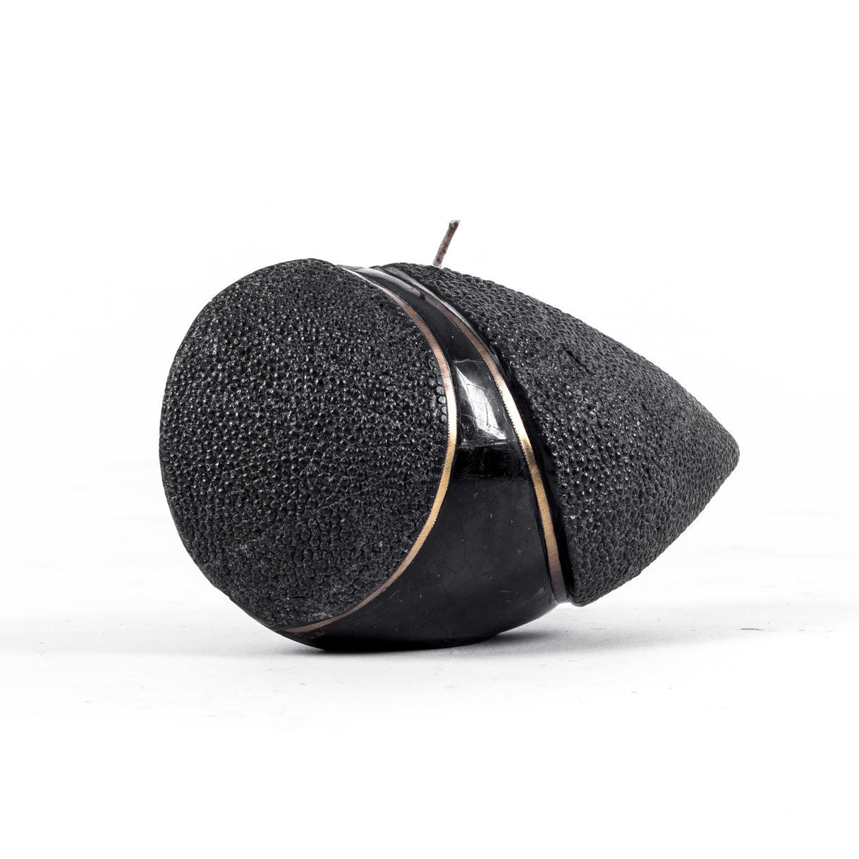 Black Shagreen Sculptured Candle