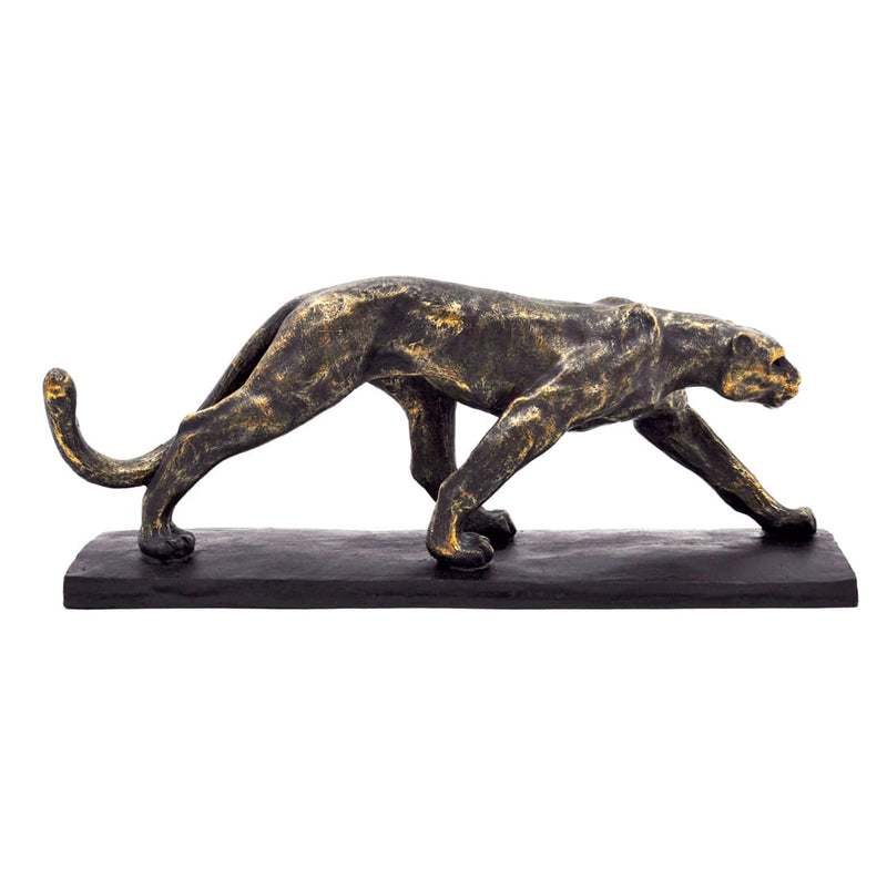 Bronze Leopard Sculpture