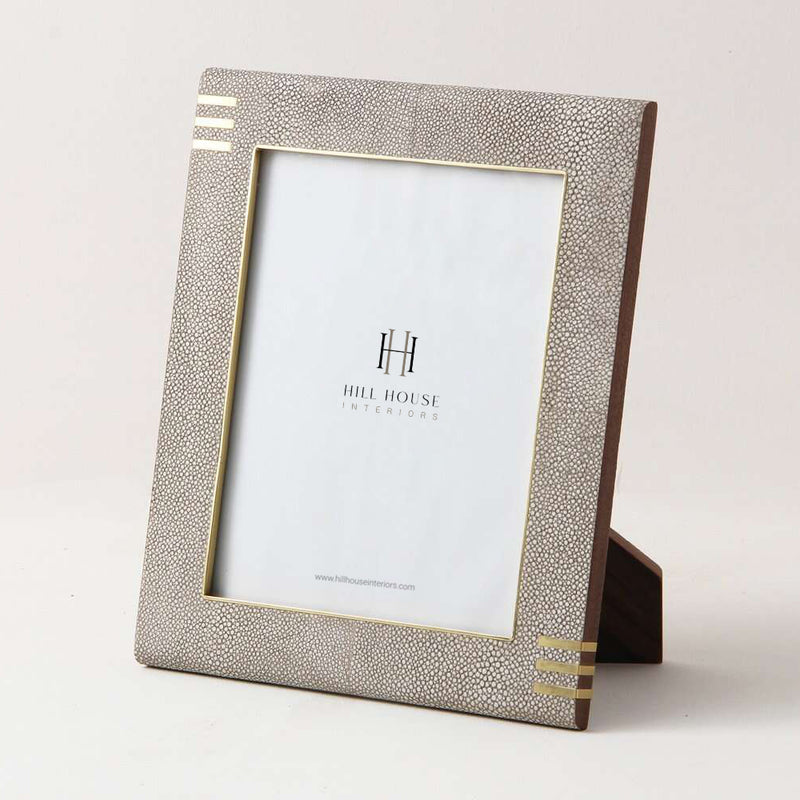 Barley Shagreen Brass Frame